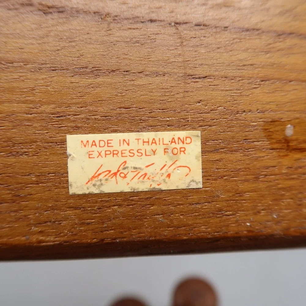 Vintage MCM Pepper and Salt Shaker in Wooden Napkin Holder Lord + Taylor Picnic
